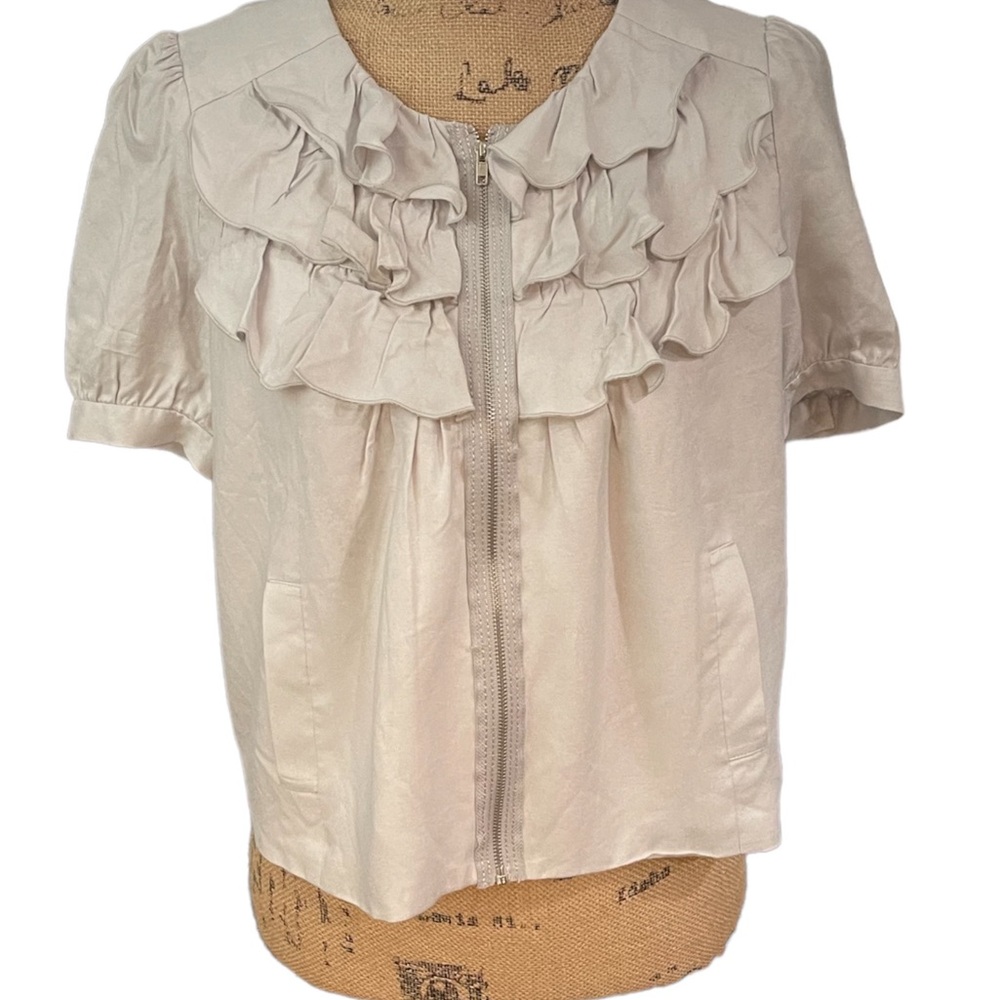 Sine~short sleeve blazer size 8